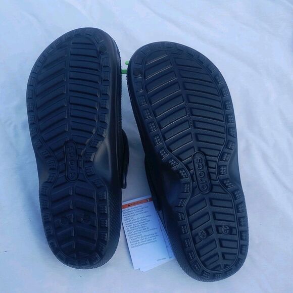 Crocs Classic Lined Buffalo Check Clog Black US Men's Size 10 Women's 12 NEW - Picture 5 of 5